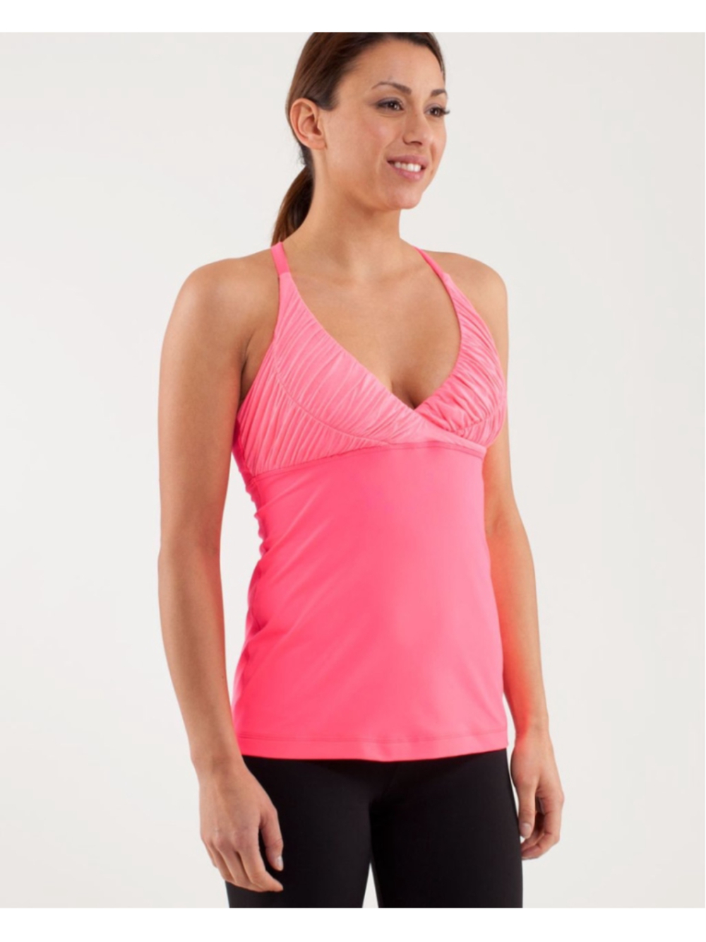 Lululemon Pure Balance Tank, Size 4, Flash/Heathered Flash (Purple)